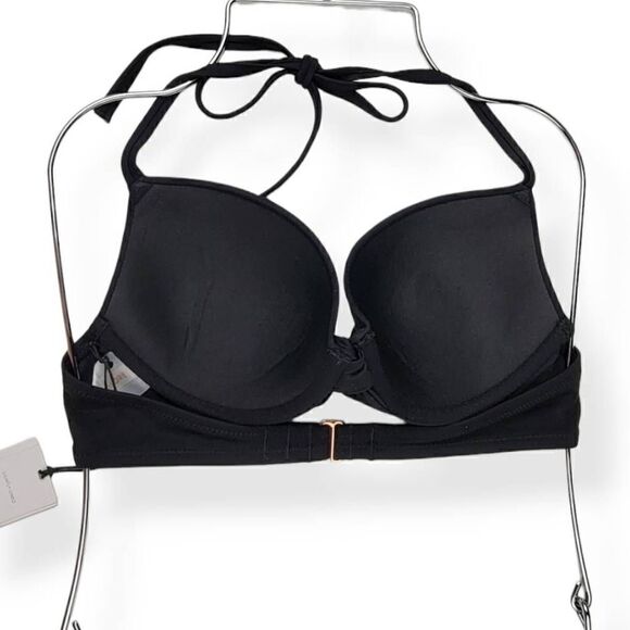 Shade & Shore Black Underwired Bikini Top 32B - Picture 2 of 3
